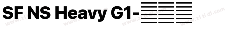 SF NS Heavy G1字体转换 SF NS Heavy G1字体转换